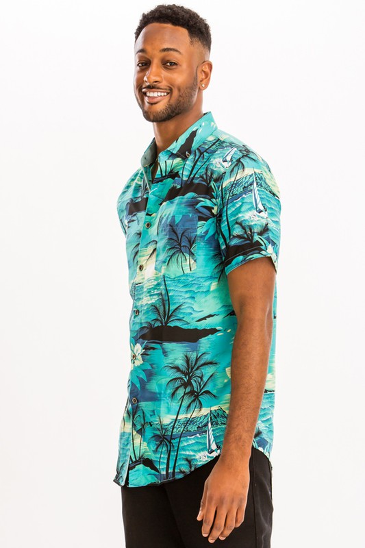 Men’s PRINT HAWAIIAN SHIRT