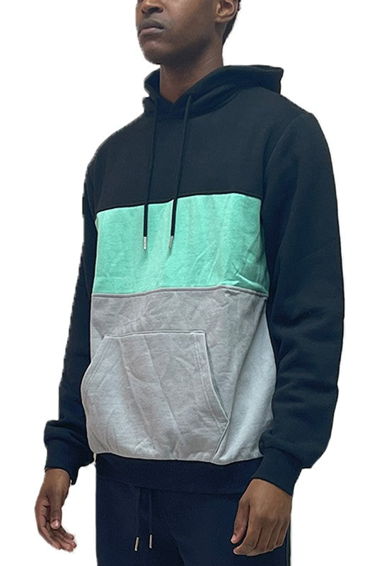 Men’s COLOR BLOCK PULLOVER HOODIE