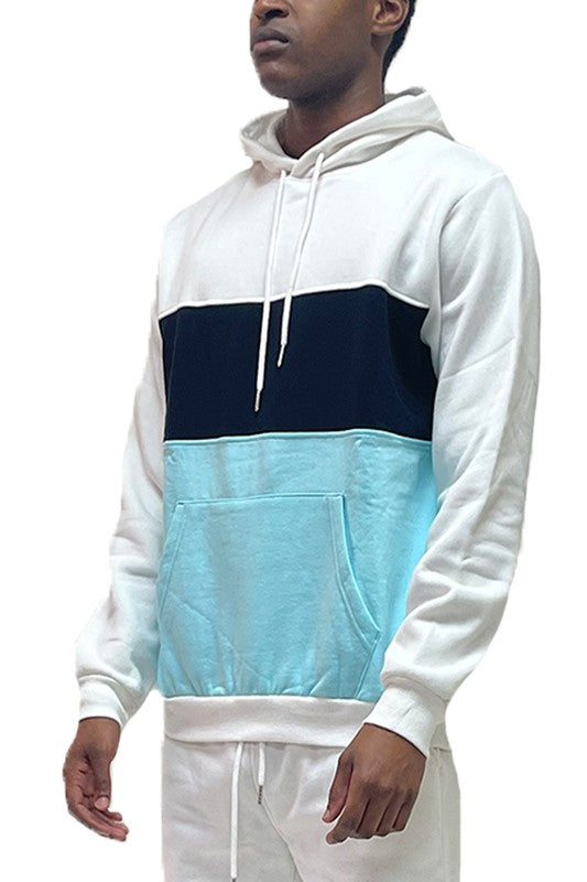 Men’s COLOR BLOCK PULLOVER HOODIE