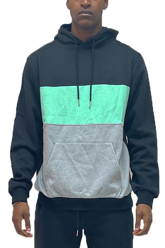 Men’s COLOR BLOCK PULLOVER HOODIE