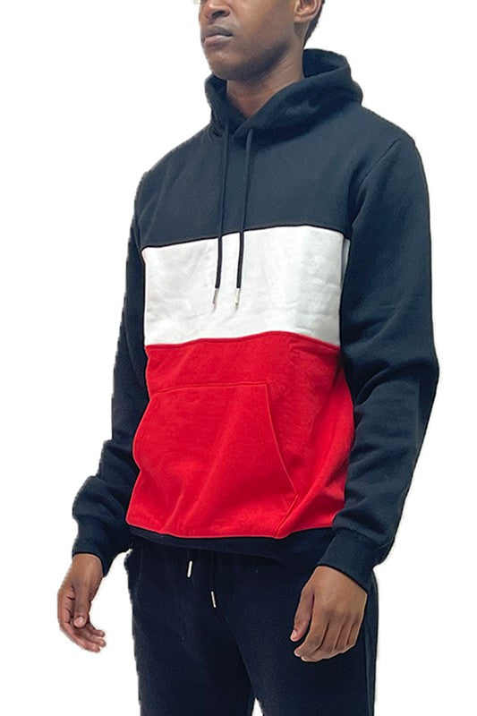 Men’s COLOR BLOCK PULLOVER HOODIE