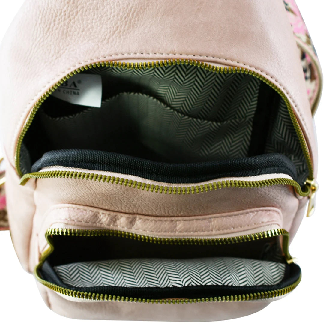 Zipper Sling Bag/w Boho Strap