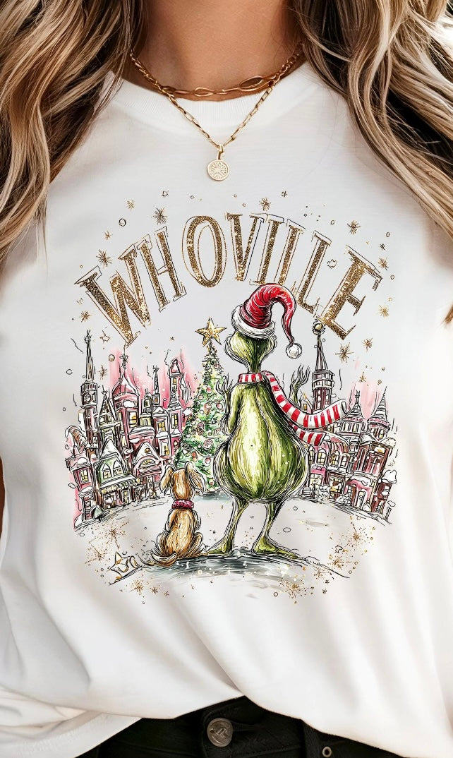 Vintage Whoville Gold Glitter Sweatshirt
